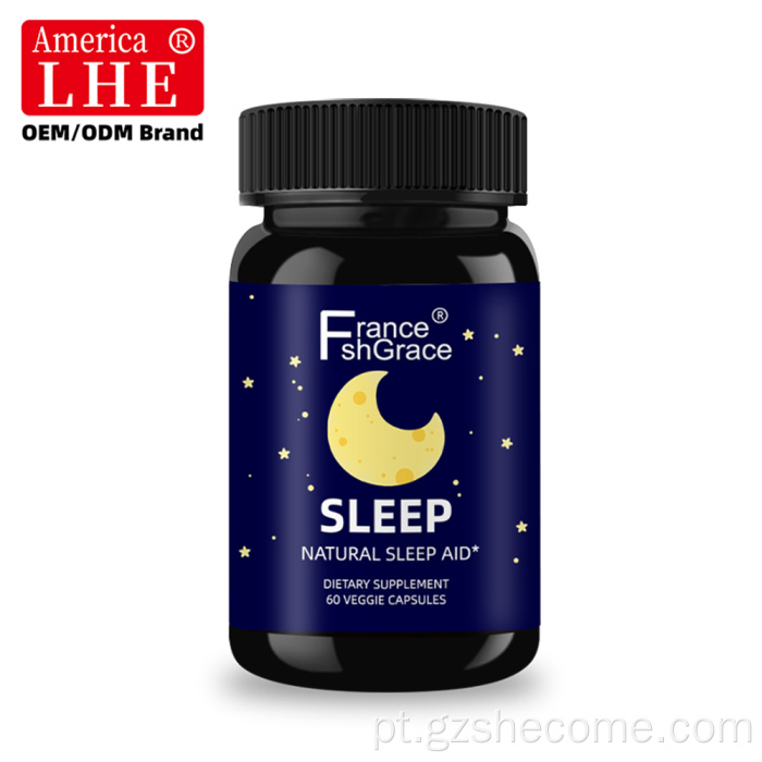 Herbal Shecome Melatonina Natural Sleep Aid Cápsulas para Dormir